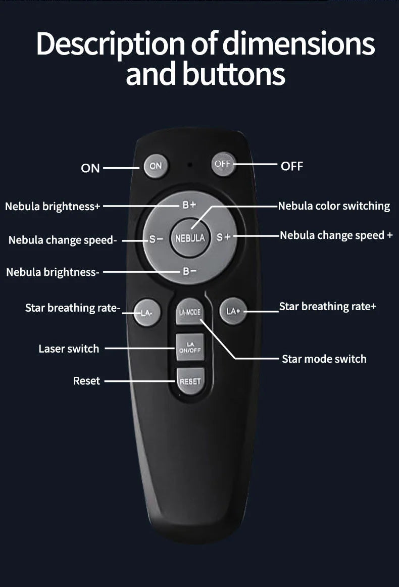 Velmora AstroBaby LED Star Galaxy Projector