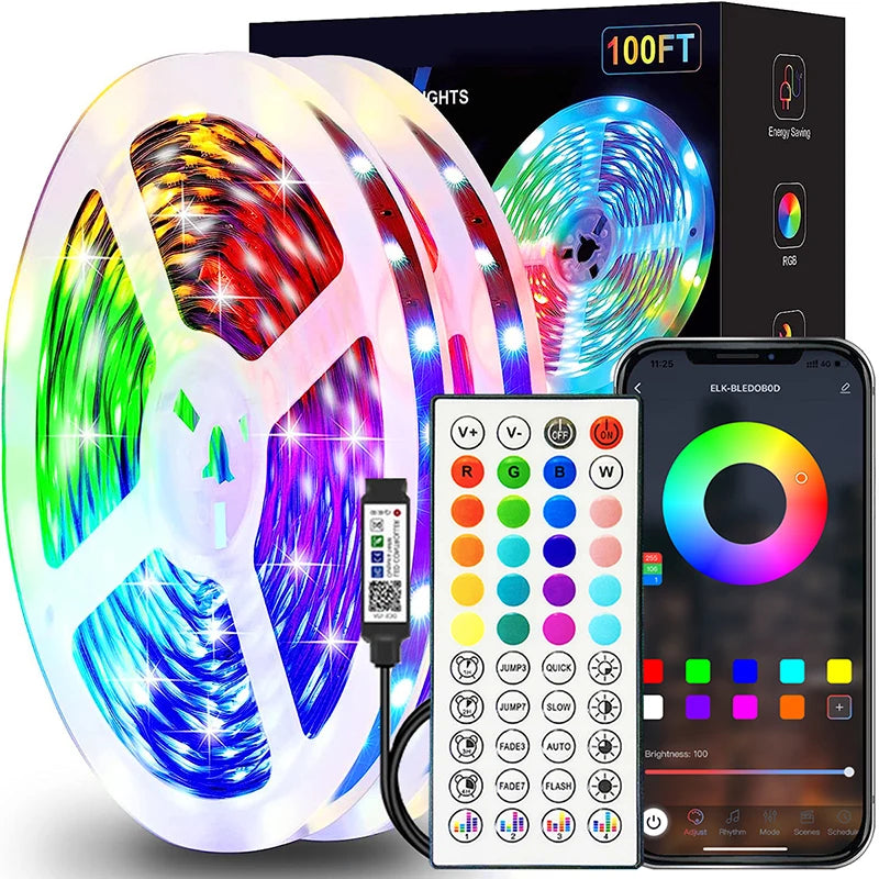 Velmora RGB LED Strip Lights with Remote & App Control