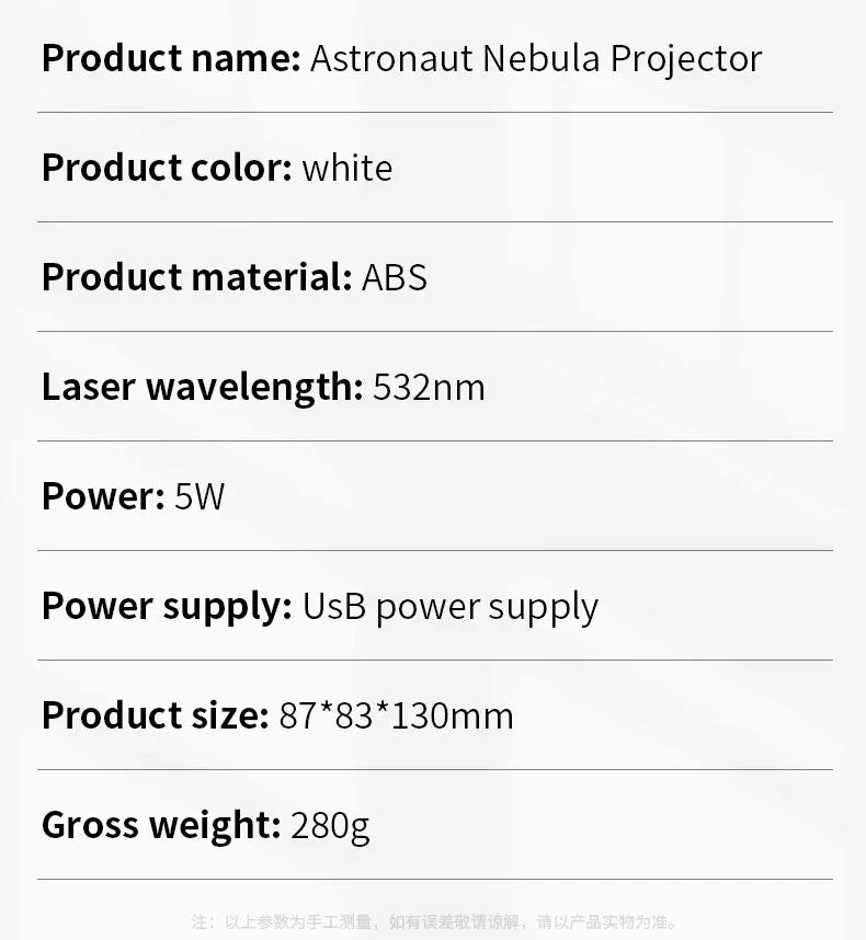 Velmora AstroBaby LED Star Galaxy Projector