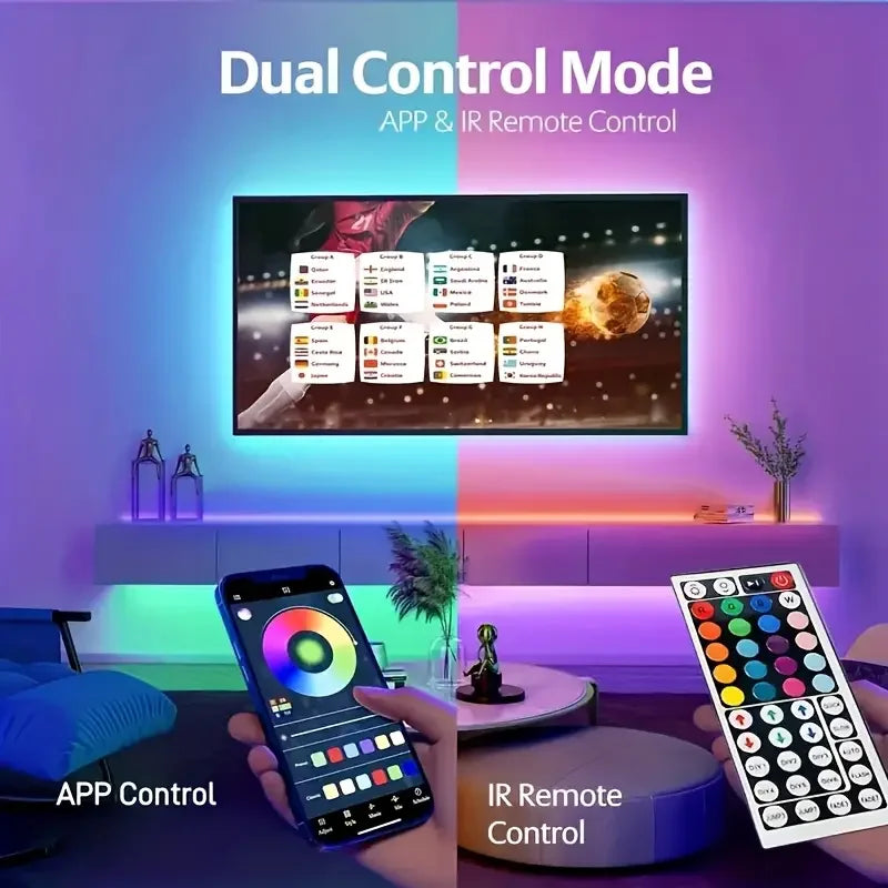 Velmora RGB LED Strip Lights with Remote & App Control
