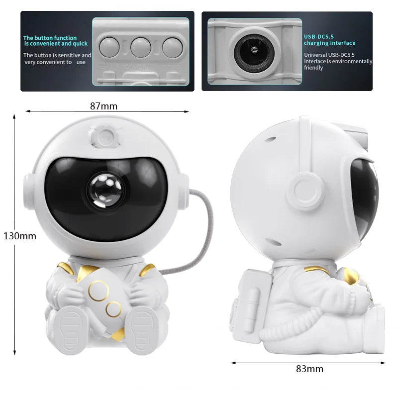 Velmora AstroBaby LED Star Galaxy Projector